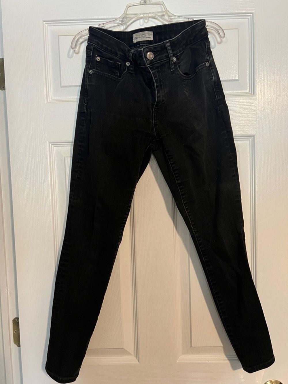 Gap 1969 Black Mid-Rise Curvy True Skinny Women’s Jeans, 27S